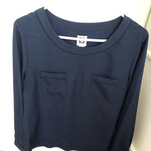 Ladies Ann Klein blouse navy size medium